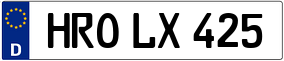 Trailer License Plate